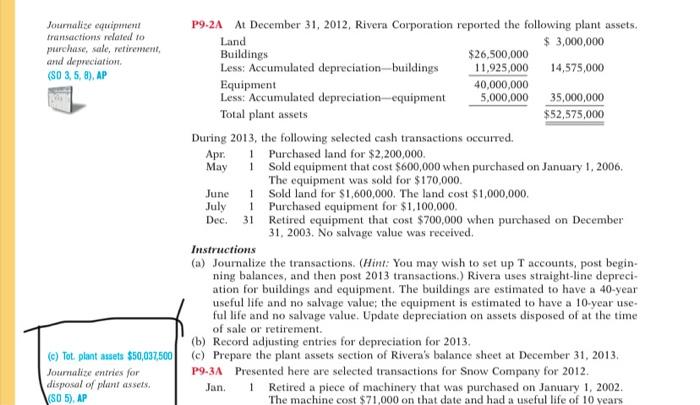 also some anwer for c which i circled. thank you Journalize equipment