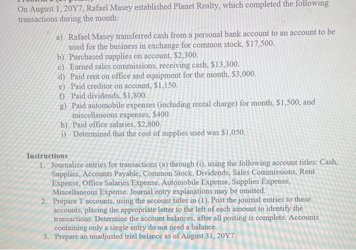  Hi, I currently need help journalizing entried ad well as preparing