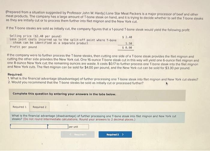 a major processor of beef and other meat products. The company has