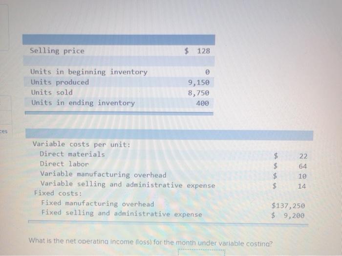 answer. like sales= units soldx selling price. i need to know how