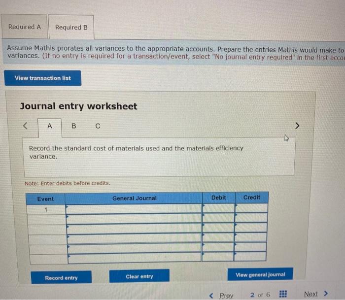 Complete this question by entering your answers in the tabs below. Required