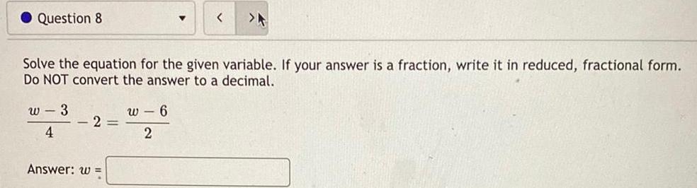 answer is a fraction write it in reduced fractional form Do NOT