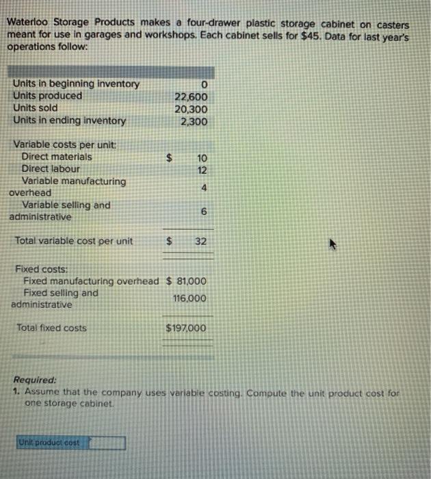 Waterloo Storage Products makes a four-drawer plastic storage cabinet on casters