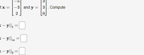 3 and y 3 . Compute