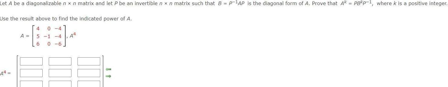 Let A be a diagonalizable n x n matrix and let
