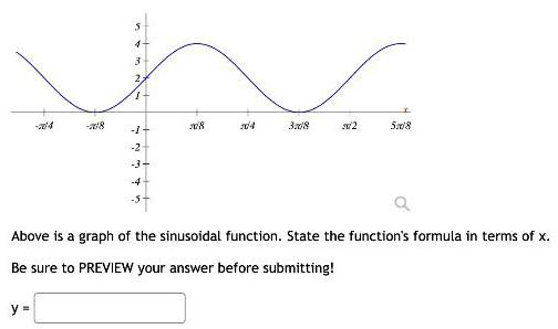 formula in terms of x.Be sure to PREVIEW your answer before submitting!
