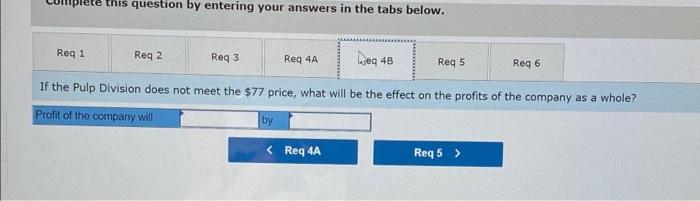 plans to treat its newly acquired Carton Division as a profit center.