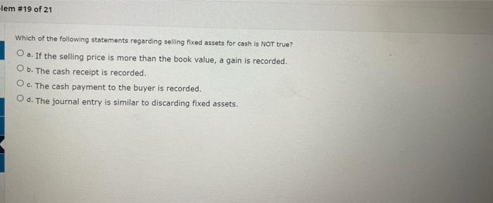 the fixed assets. A copy mechine was purchased for $45,000. The machine