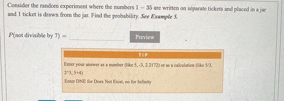 Consider the random experiment where the numbers 1-35 are written on