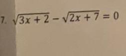  7 3x 2 2x 7 0