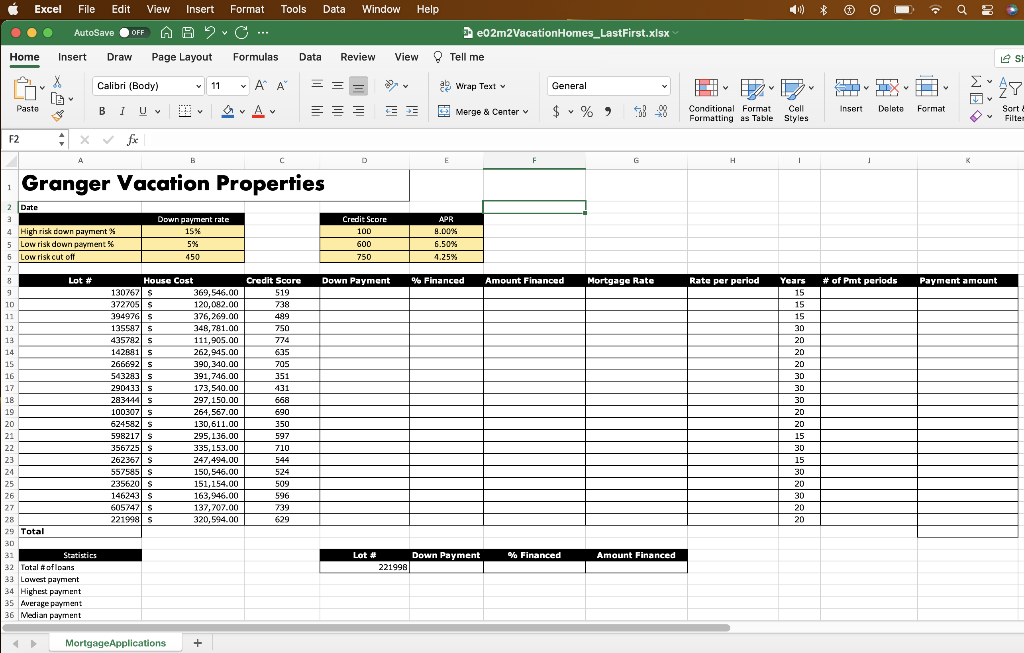 . Write an IF function in cell D9 that calculates the