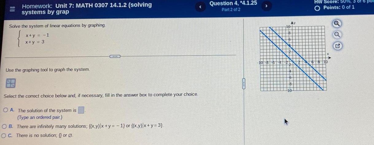 Homework Unit 7 MATH 0307 14 1 2 solving systems by
