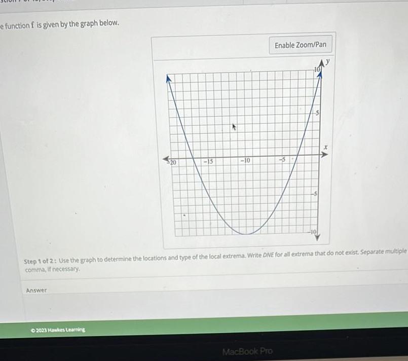 2023 Hawkes Learning 15 10 Enable Zoom Pan Step 1 of 2