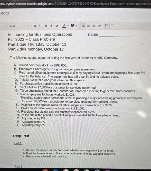  please answer the three questions stated in Part 1. i would