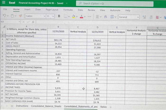 Excel I ting Project 4 g S Saved Au' O mte 13