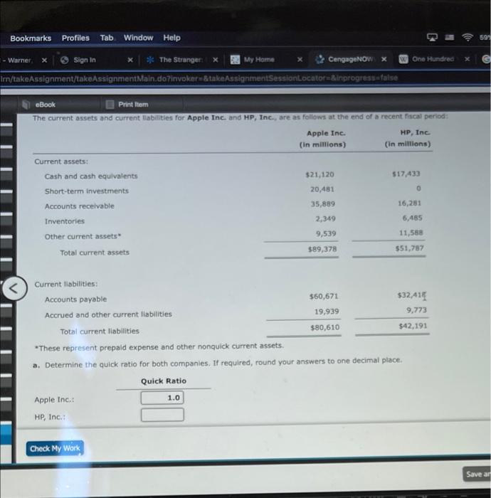  Bookmarks Profiles Tab Window Help -Warner Sign In x The Stranger: