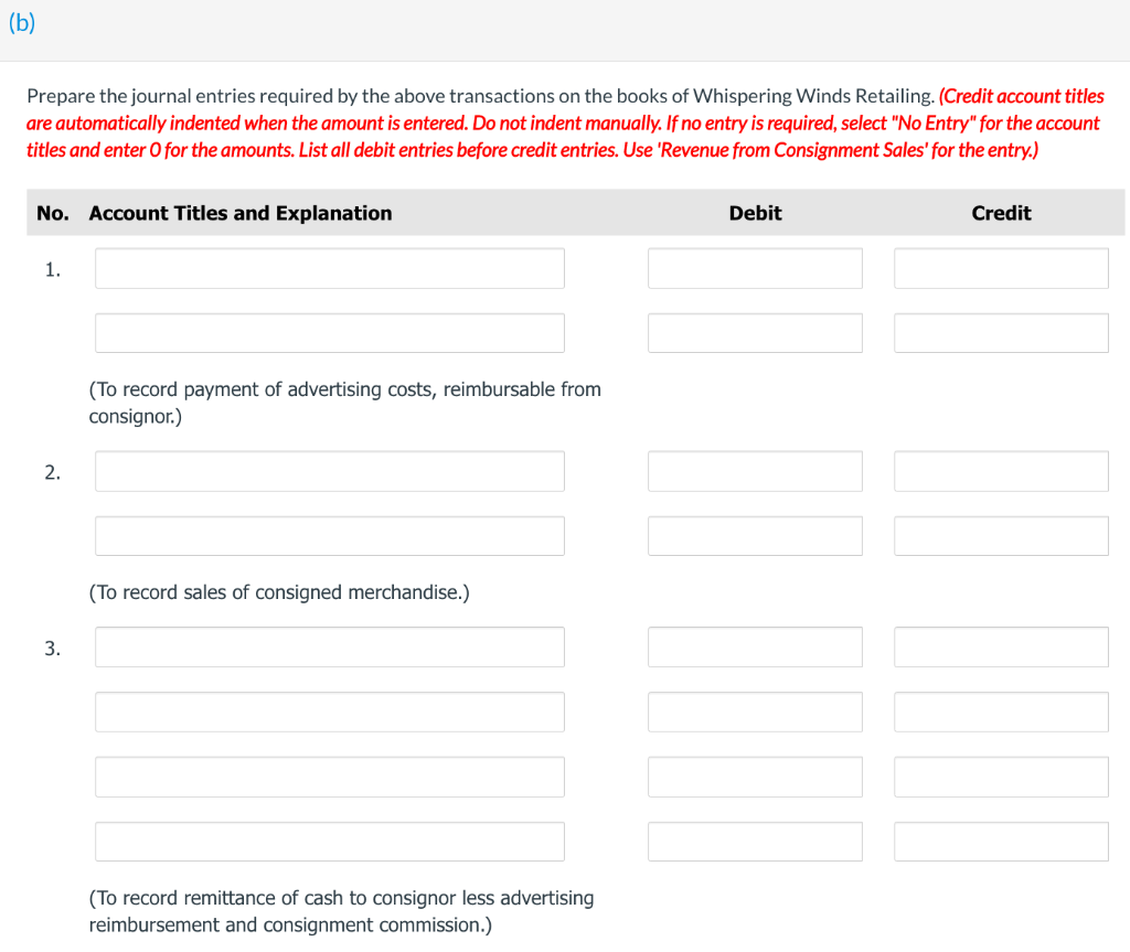 ship the merchandise. Whispering Winds paid a local newspaper $1,600 for advertising
