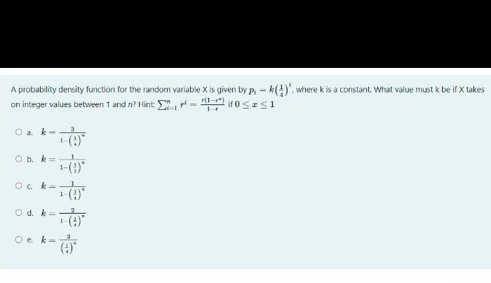 by p k where k is a constant What value must k