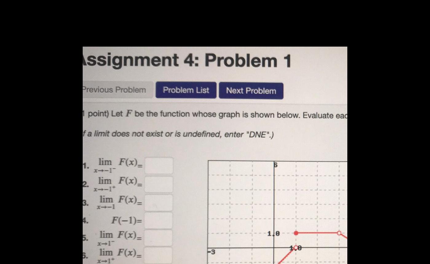  Assignment 4 Problem 1 Previous Problem 1 point Let F be