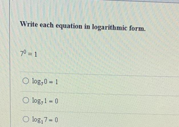 1 O log 1 0 O log 7 0