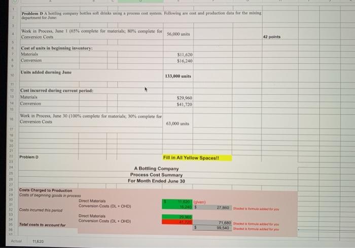  T 7 Problem D A bottling company bottles soft drinks using