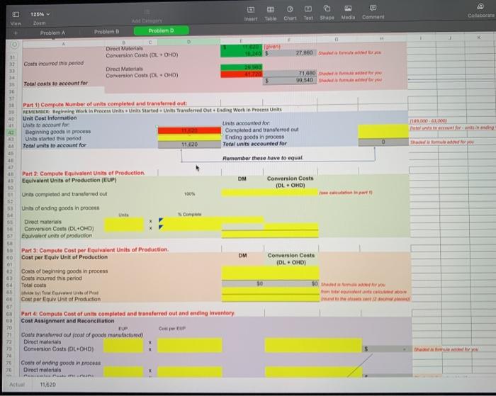 a process cost system. Following are cost and production data for the