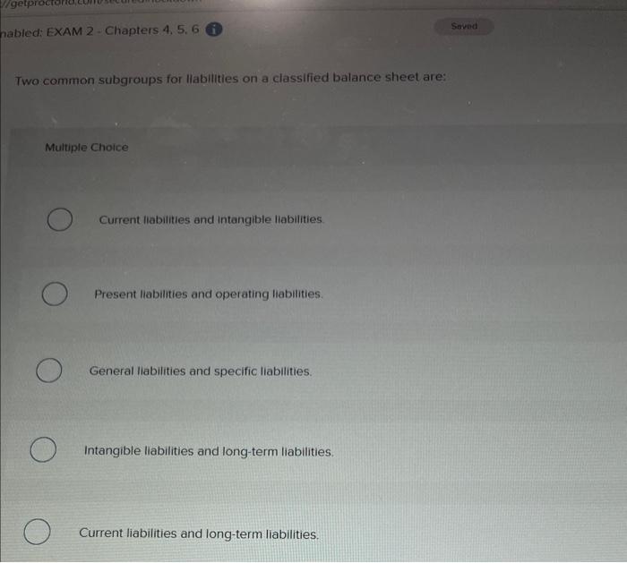 //getpr nabled: EXAM 2- Chapters 4, 5, 6 Two common subgroups