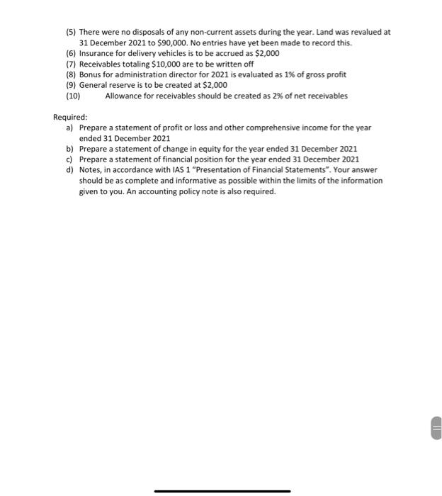 included at the distribution costs and administrative expenses, respectively. (3) The income