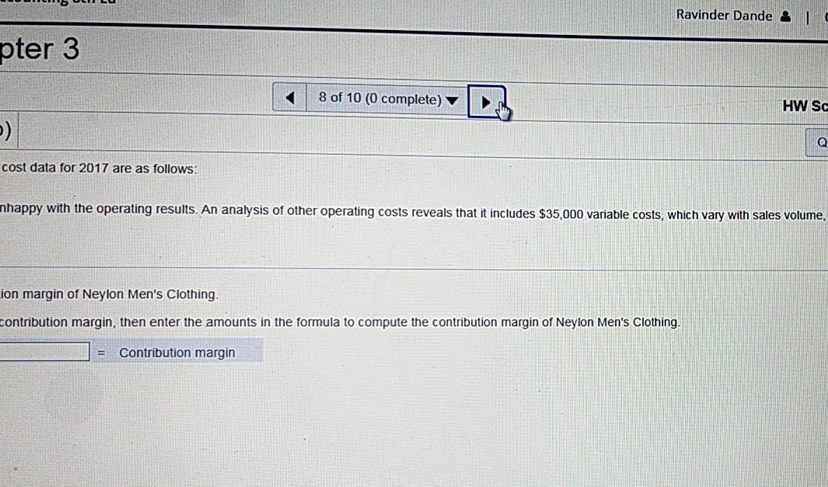 reveals that it includes $35,000 v costs. Read the requirements. Requirement 1.