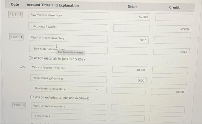 heads to meet the specifications of the project. Using a job cost