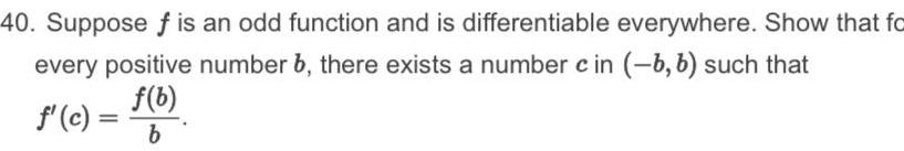 Show that fo every positive number 6 there exists a number cin