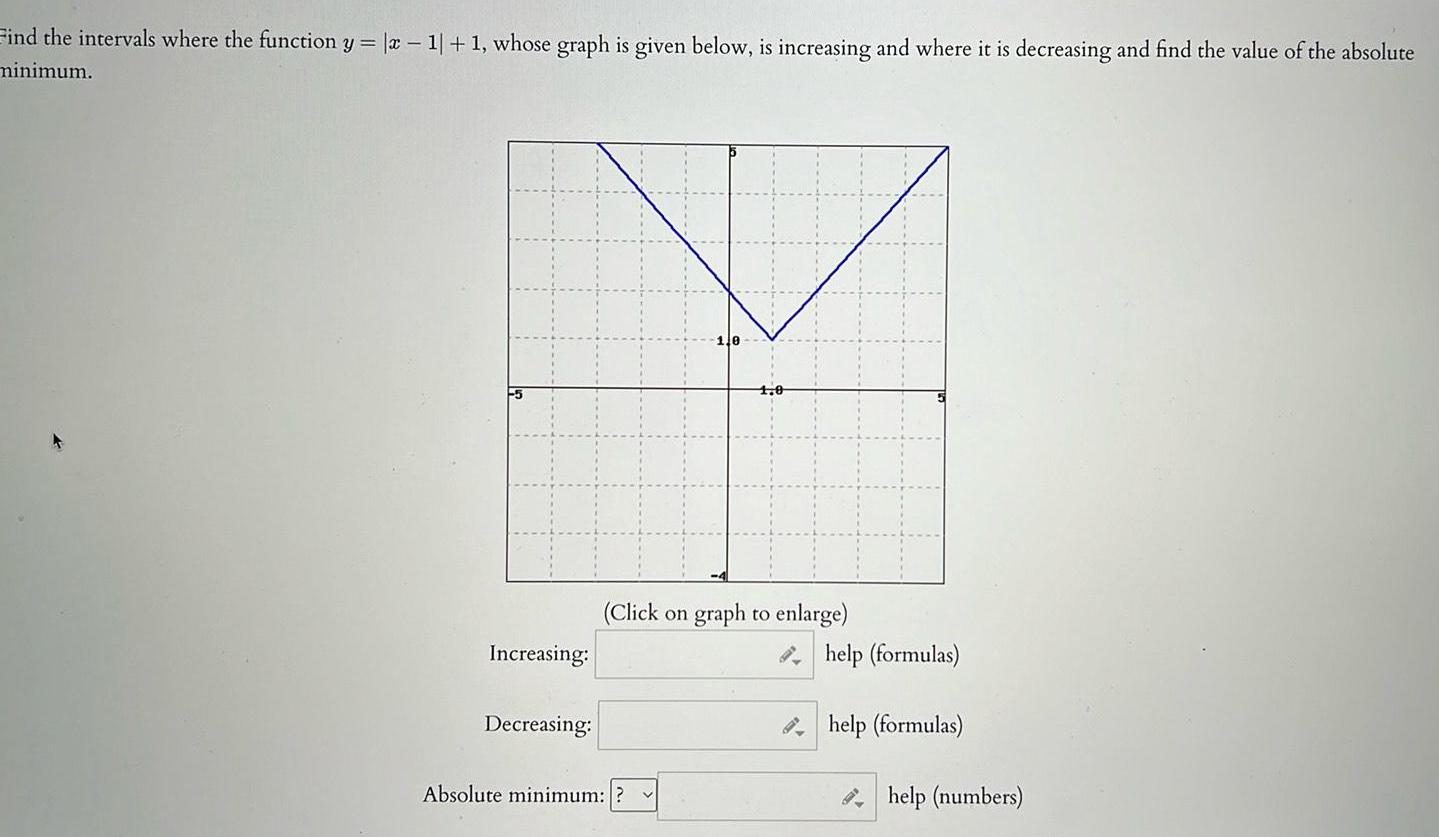 graph is given below is increasing and where it is decreasing and