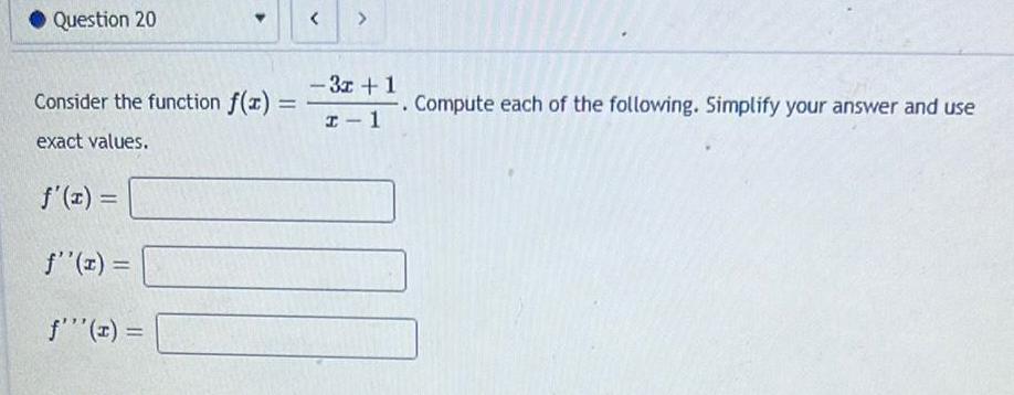 f x x 3x 1 Compute each of the following Simplify your