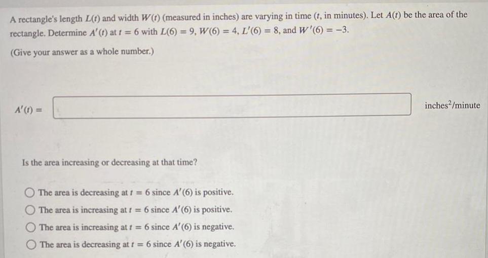 A rectangle s length L t and width W 1 measured
