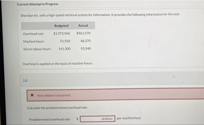 for information. It provides the following information for the year. Budgeted Actual