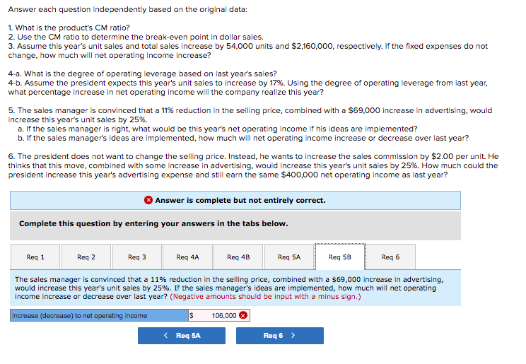 CM ratio to determine the break-even point in dollar sales. 3. Assume