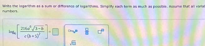 each term as much as possible Assume that all variat numbers 1086