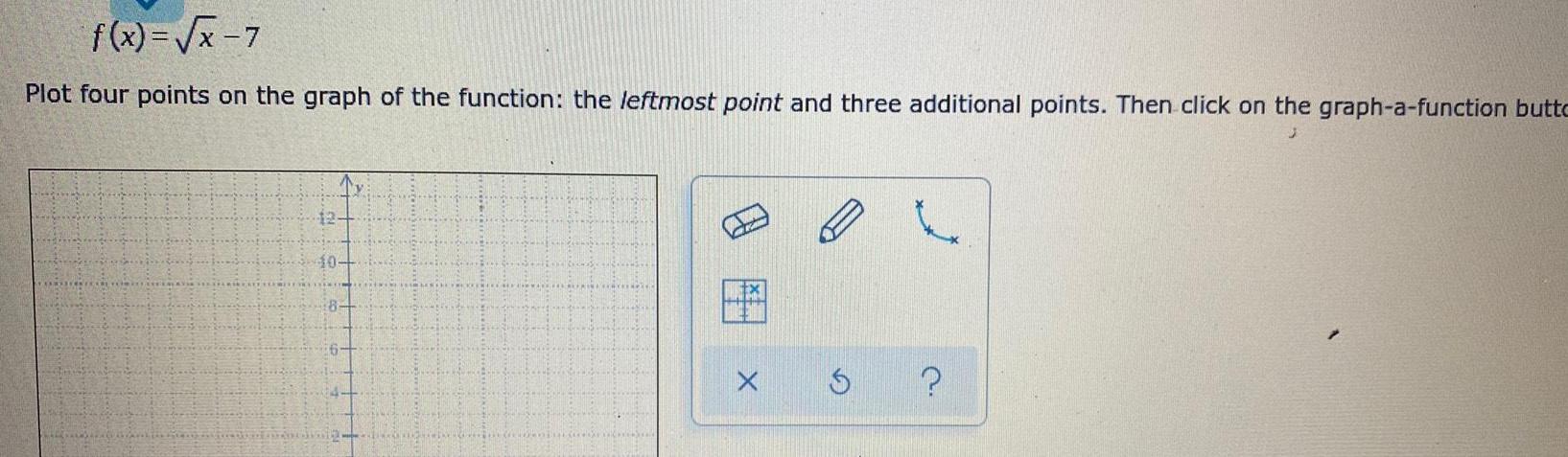 the function the leftmost point and three additional points Then click on