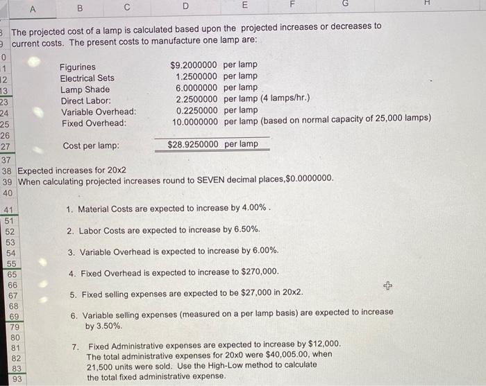 you. Projocted Income Statement ForthePeriodEndingDecemb 15ee The Light Projected Balance Sheet As