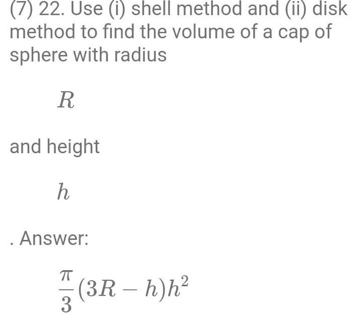  7 22 Use i shell method and ii disk method to