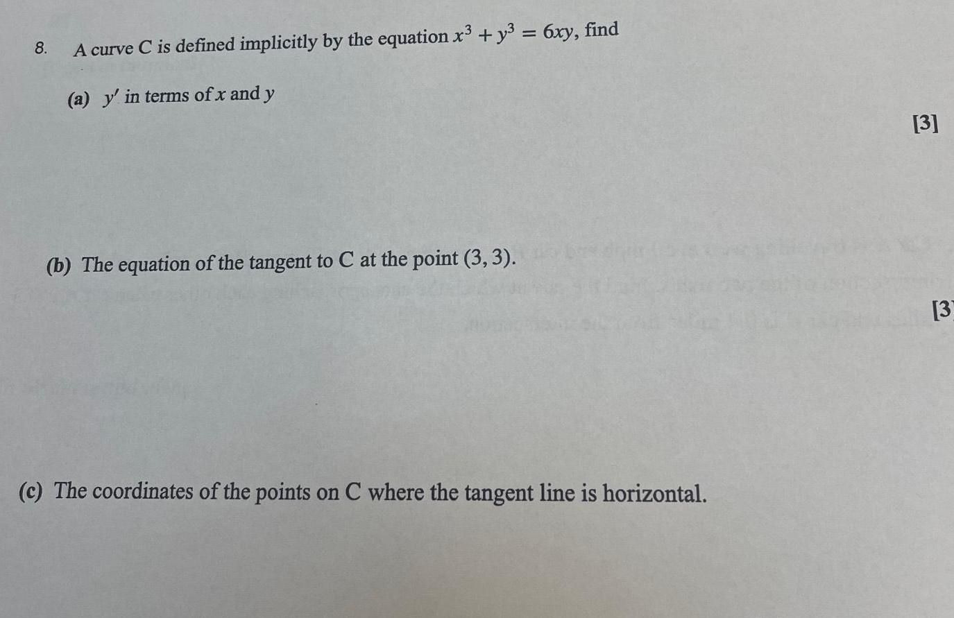 y 6xy find a y in terms of x and y b