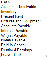 in this folder. For each transaction, indicate the accounts for The Wire