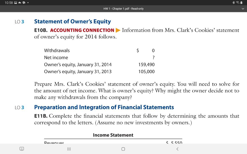 10:58 HW 1 - Chapter 1.pdf - Read-only LO 3 LO