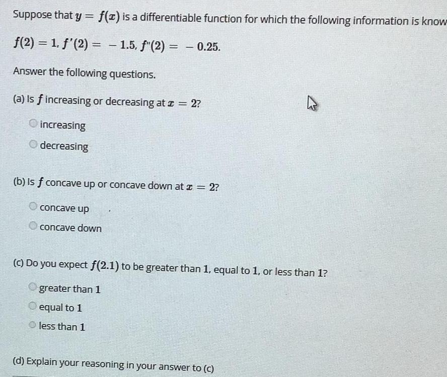 the following information is know f 2 1 f 2 1 5