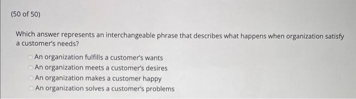 Which answer best describes the meaning of an "evoked set?" The first
