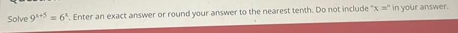answer to the nearest tenth Do not include x in your answer