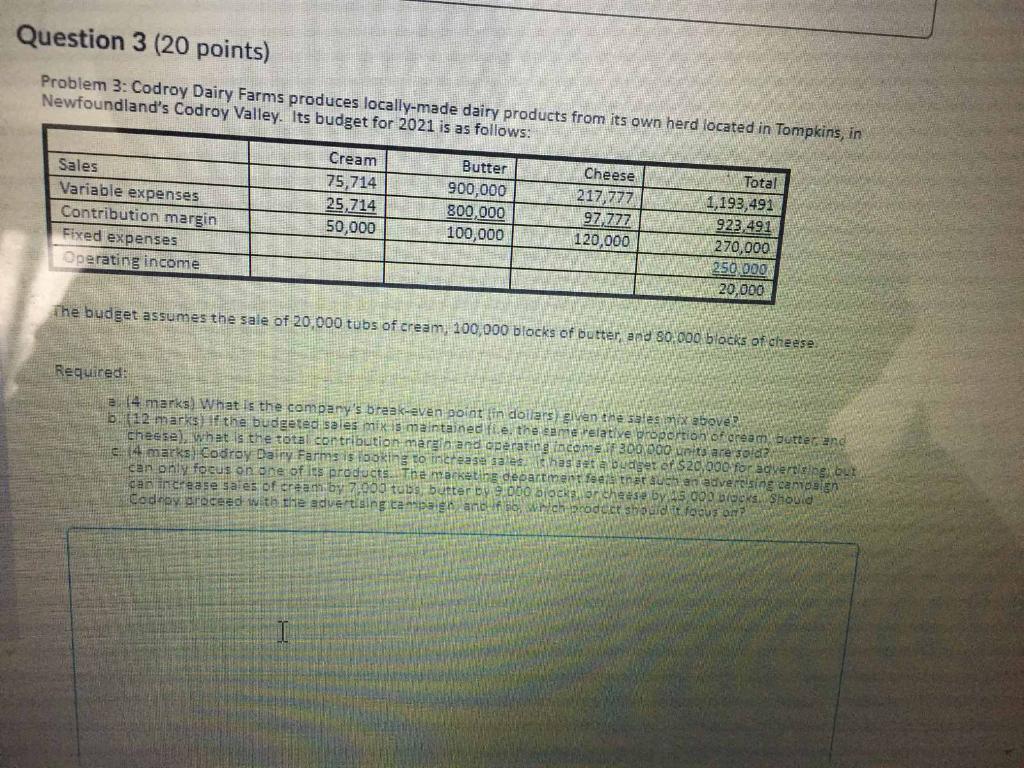 dairy products from its own herd located in Tompkins, in Newfoundland's Codroy