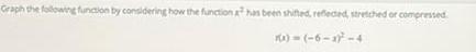 Graph the following function by considering how the function has been
