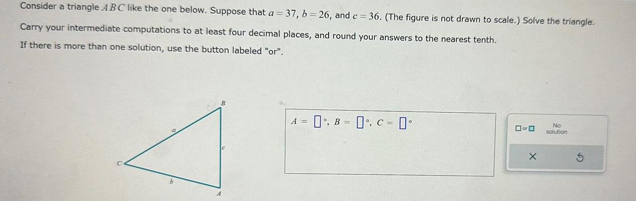 37 b 26 and c 36 The figure is not drawn to