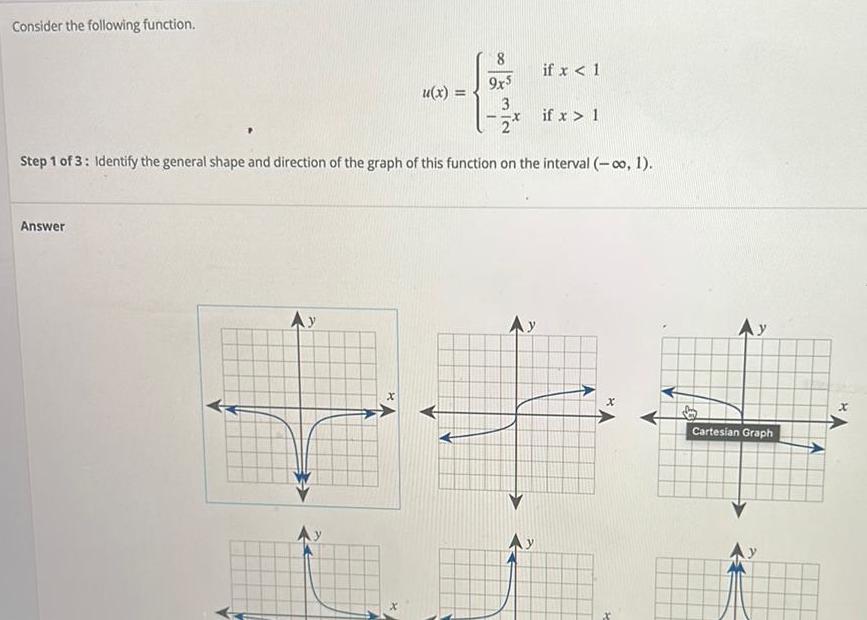  Consider the following function Answer 8 B 9x5 u x 3